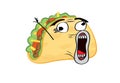 Crazy internet meme illustration of Taco Royalty Free Stock Photo