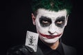 Crazy joker face. Halloween Royalty Free Stock Photo