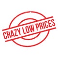 Crazy Low Prices rubber stamp Royalty Free Stock Photo