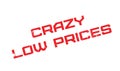 Crazy Low Prices rubber stamp Royalty Free Stock Photo