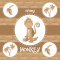 Crazy monkey pattern