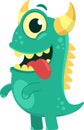 Crazy Monster Cartoon Character