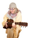 Crazy New Age Woman with Guitar