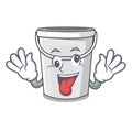 Crazy plastic tube bucket in the mascot