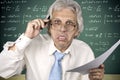 Crazy professor Royalty Free Stock Photo