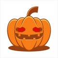 Halloween crazy pumkin illustration