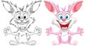 Crazy Rabbit Cartoon Freak Out