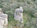 Crazy rock shaped like a human face Royalty Free Stock Photo