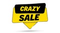 Crazy sale sign banner