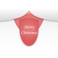 Crazy Santa Claus banner. Funny Christmas greeting card