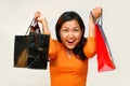 Crazy Shopping Royalty Free Stock Photo