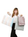 Crazy for shopping Royalty Free Stock Photo