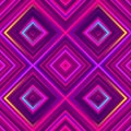 Crazy squares - bright geometric pattern with bold neon colors