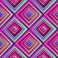 Crazy squares - bright geometric pattern with bold neon colors