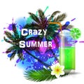 Crazy Summer background with green juice