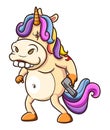 The crazy unicorn holding the shotgun