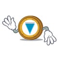 Crazy Verge coin mascot cartoon