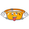 Crazy waist bag isolated in the cartoon Royalty Free Stock Photo