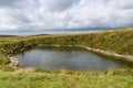 Crazywell Pool created by tin miner excavations near Princetown, Dartmoor, Devon Royalty Free Stock Photo