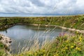 Crazywell Pool created by tin miner excavations near Princetown, Dartmoor, Devon Royalty Free Stock Photo