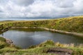 Crazywell Pool created by tin miner excavations near Princetown, Dartmoor, Devon Royalty Free Stock Photo