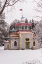 Creaky gazebo in Catherine Park in winter