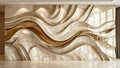 Cream Abstract Marble Waves Royalty Free Stock Photo