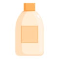 Cream bottle dispenser icon cartoon vector. Small bottom salve
