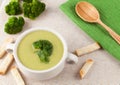 Cream broccoli soup, healthy vegetarian recipe