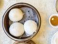 Cream buns steamed dumpling Royalty Free Stock Photo