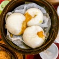 Cream buns steamed dumpling Royalty Free Stock Photo