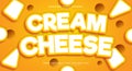 Cream Cheese editable text effect Template Royalty Free Stock Photo