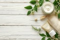 Cream chlorophyll metabolismtriple cleansing jar. Skincare glycolic acid toneranti aging vitamin jar. Pot satin glow mockup