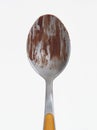 Cream chocolate spoon