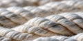 Cream-Colored Twisted Rope Texture Close-Up Royalty Free Stock Photo