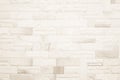 Cream colors and white brick wall art concrete or stone texture background in wallpaper limestone abstract paint to flooring and Royalty Free Stock Photo