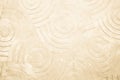 Cream concrete texture wall background. Abstract beige paint floor stamped concrete surface clean polished on walkway in garden.