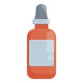 Cream dropper icon cartoon vector. Cosmetic skin