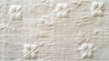 Cream Embroidered Floral Fabric Texture Royalty Free Stock Photo