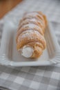 Cream horn pastries Royalty Free Stock Photo