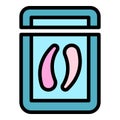 Cream jar icon vector flat Royalty Free Stock Photo