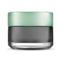 Cream Jar Matte Glass. Face Care Cosmetic Product Royalty Free Stock Photo