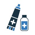 Cream, medicine, ointment icon design