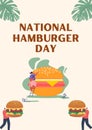 Cream Modern National Hamburger Day (Flyer