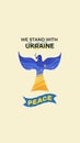 Cream Modern Stand For Ukraine (Instagram Story