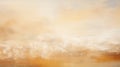 Cream And Oud Bruin: Abstract Landscape Painting In Soft Orange And Brown