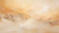Cream And Oud Bruin Abstract Landscape Painting