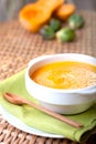 Cream pumpkin soup Royalty Free Stock Photo