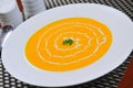 Cream Pumpkin Soup Royalty Free Stock Photo