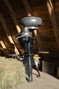 Cream separator in a barn hayloft